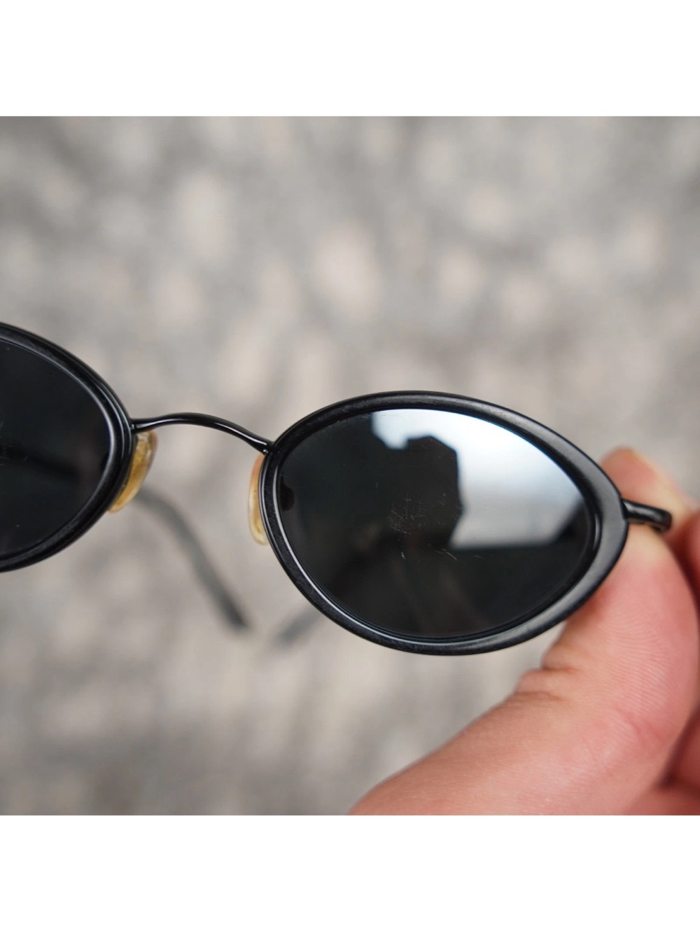 Maui Jim Lanikai Gloss Black Polarized Oval Sunglasses MJ-128-02 W/ Case 45-22 - Picture 9 of 15